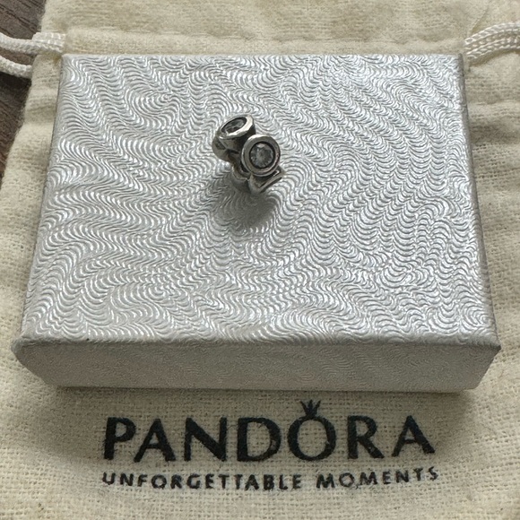 EUC Authentic Pandora CZ Spacer Charm (1 of 2) - Picture 5 of 5